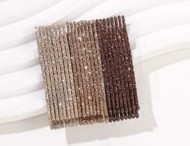 Bobby Pins - glitter (Guld, caffelatte, brun) - 24 stk. 